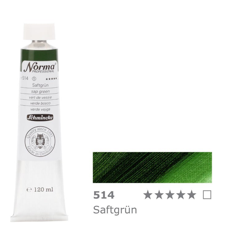 Farba olejna Schmincke Norma Professional 120 ml nr 514 Sap Green - gart.pl