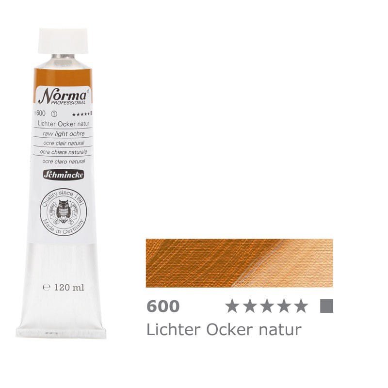 Farba olejna Schmincke Norma Professional 120 ml nr 600 Raw Light Ochre - gart.pl