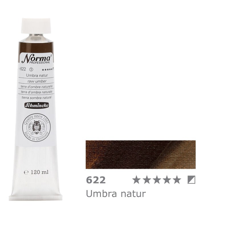 Farba olejna Schmincke Norma Professional 120 ml nr 622 Raw Umber - gart.pl
