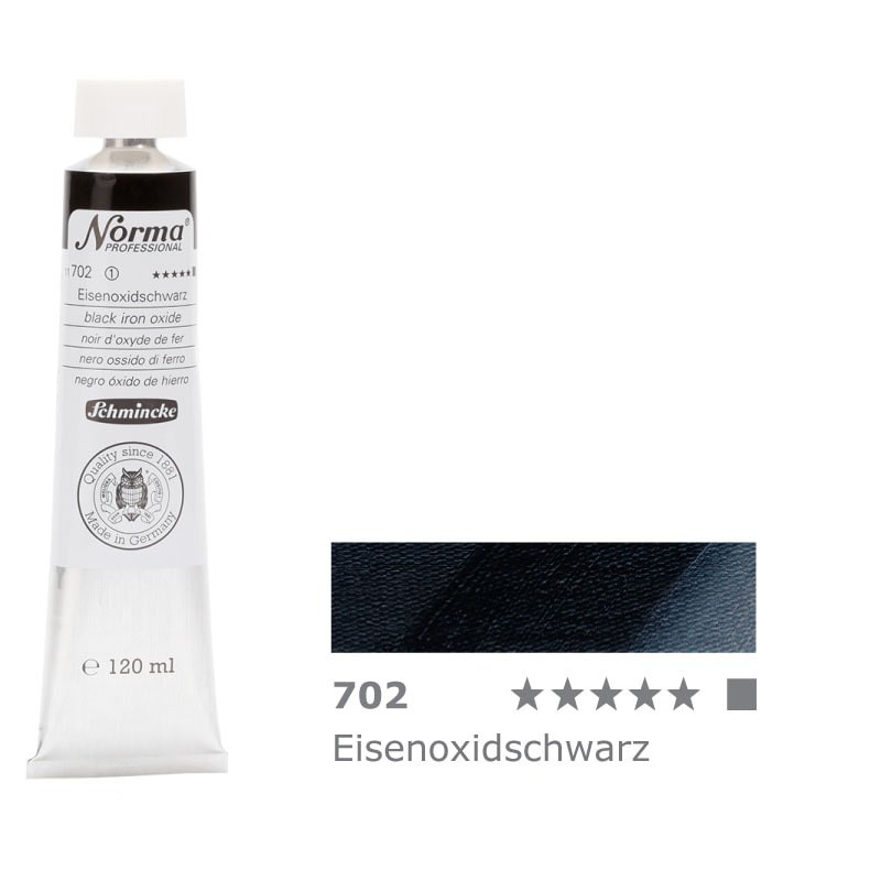 Farba olejna Schmincke Norma Professional 120 ml nr 702 Black Iron Oxide - gart.pl