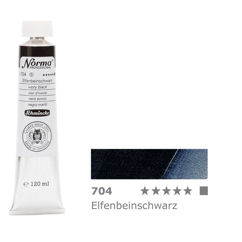 Farba olejna Schmincke Norma Professional 120 ml nr 704 Czerń kostna - gart.pl