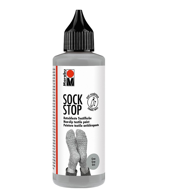 farba z antypoślizgiem Marabu SOCK STOP nr 078 grey - sklep dla plastyków gart.pl