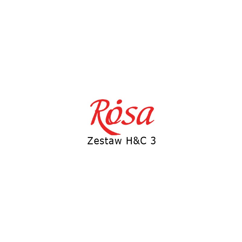 Rosa Talent HOBBY & CRAFT zestaw pedzli do prac dekoratorskich nr 3 w plastikowym etui - H&C 3