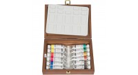 Komplet akwareli Schmincke Horadam 12 tubek po 15 ml + porcelanowa paleta - gart.pl