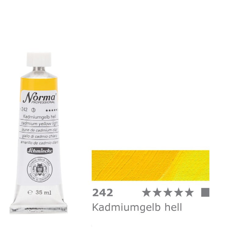 Farba olejna Schmincke Norma Professional nr 242 Cadmium Yellow Light - gart.pl