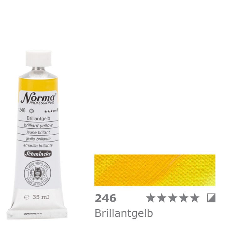 Farba olejna Schmincke Norma Professional nr 246 Brilliant Yellow - gart.pl