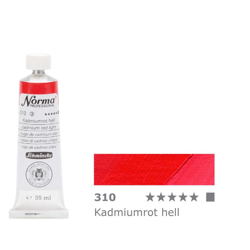 Farba olejna Schmincke Norma Professional nr 310 Cadmium Red Light - gart.pl