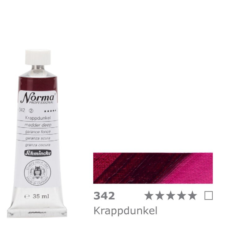 Farba olejna Schmincke Norma Professional nr 342 Alizarin Crimson Hue - gart.pl