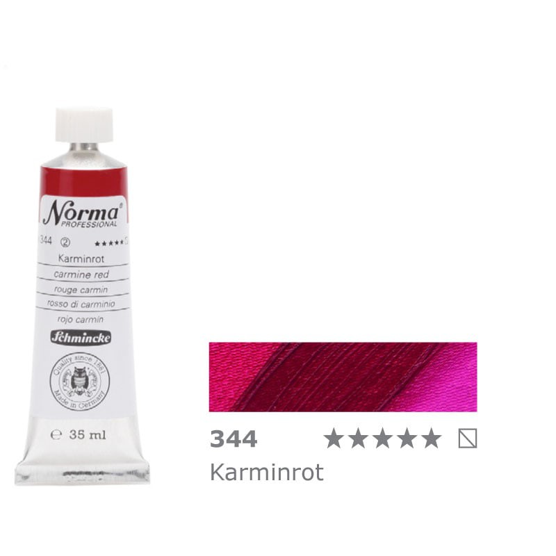 Farba olejna Schmincke Norma Professional nr 344 Carmine Red - gart.pl