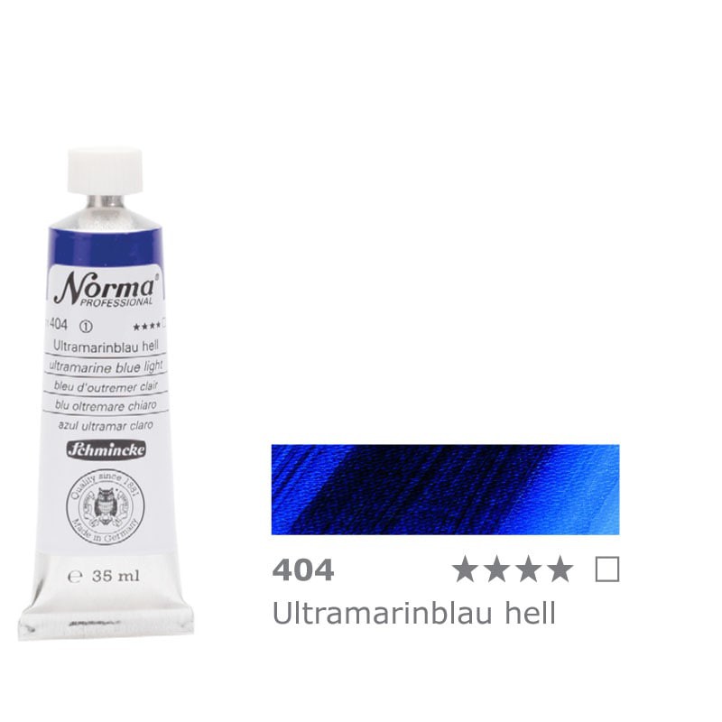 Farba olejna Schmincke Norma Professional nr 404 Ultramarine Blue Light - gart.pl