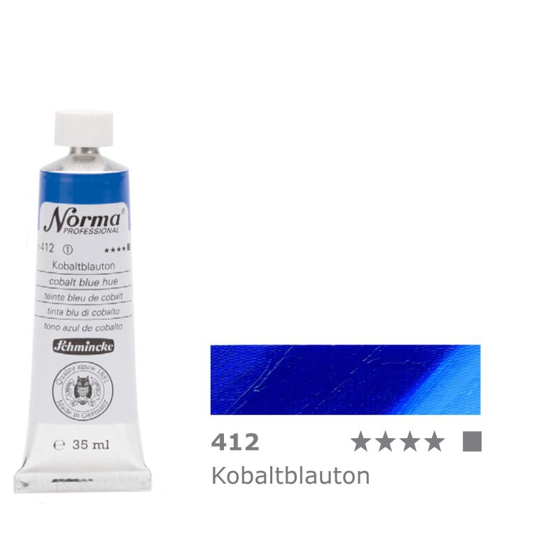 Farba olejna Schmincke Norma Professional nr 412 Cobalt Blue Hue - gart.pl