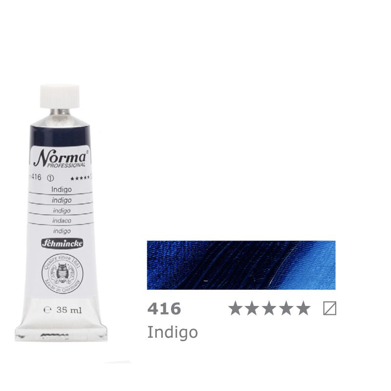 Farba olejna Schmincke Norma Professional nr 416 Indigo - gart.pl