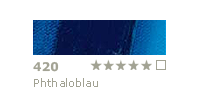 Farba olejna Schmincke Norma Professional nr 420 Phthalo Blue - gart.pl