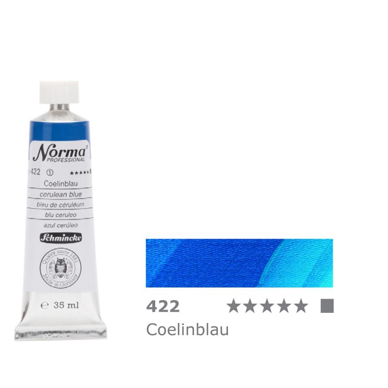 Farba olejna Schmincke Norma Professional nr 422 Cerulean Blue - gart.pl