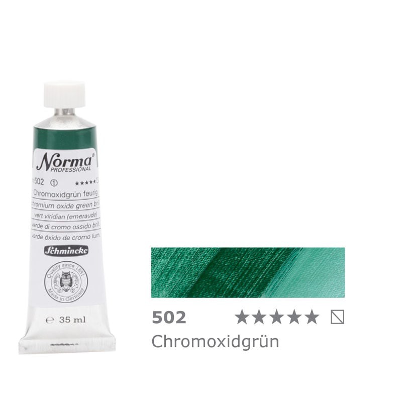 Farba olejna Schmincke Norma Professional nr 502 Chromium Oxide Green Brill.- gart.pl