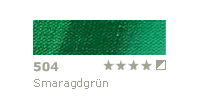 Farba olejna Schmincke Norma Professional nr 504 Emerald Green - gart.p