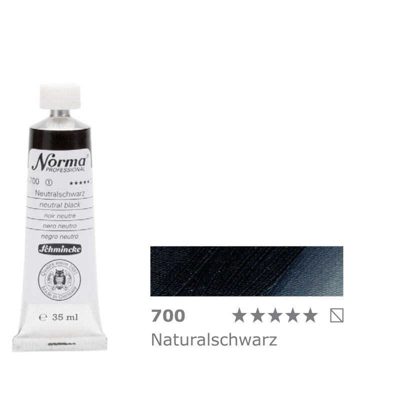 Farba olejna Schmincke Norma Professional nr 700 Neutral Black - gart.pl