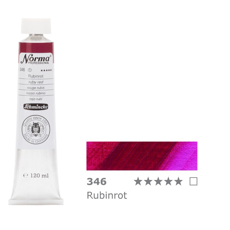 Farba olejna Schmincke Norma Professional 120 ml nr 346 Ruby Red - gart.pl