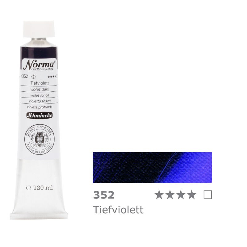 Farba olejna Schmincke Norma Professional 120 ml nr 352 Violet Dark - gart.pl