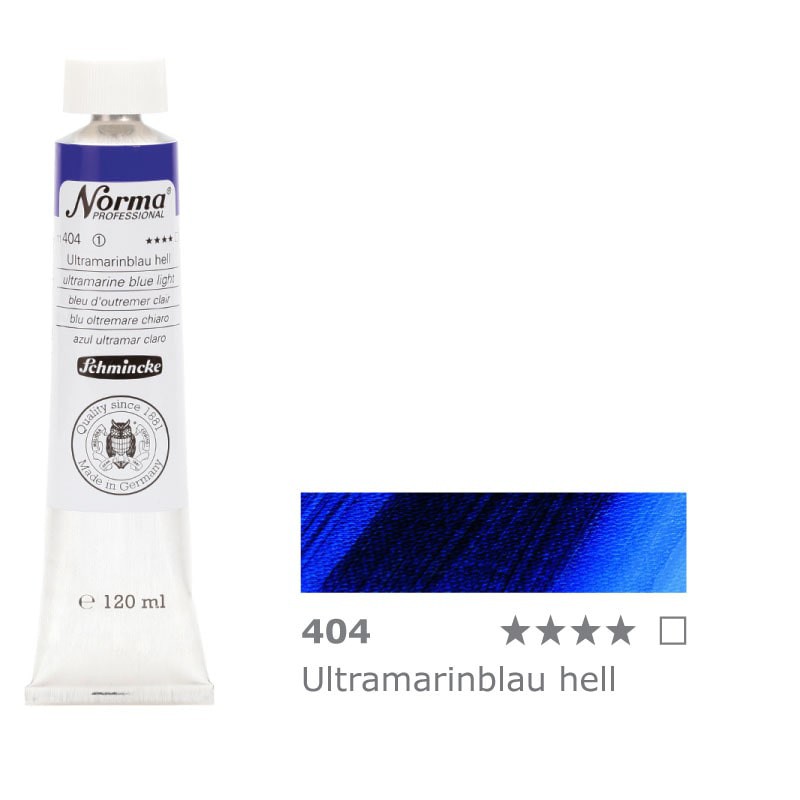 Farba olejna Schmincke Norma Professional 120 ml nr 404 Ultramarine Blue Light - gart.pl