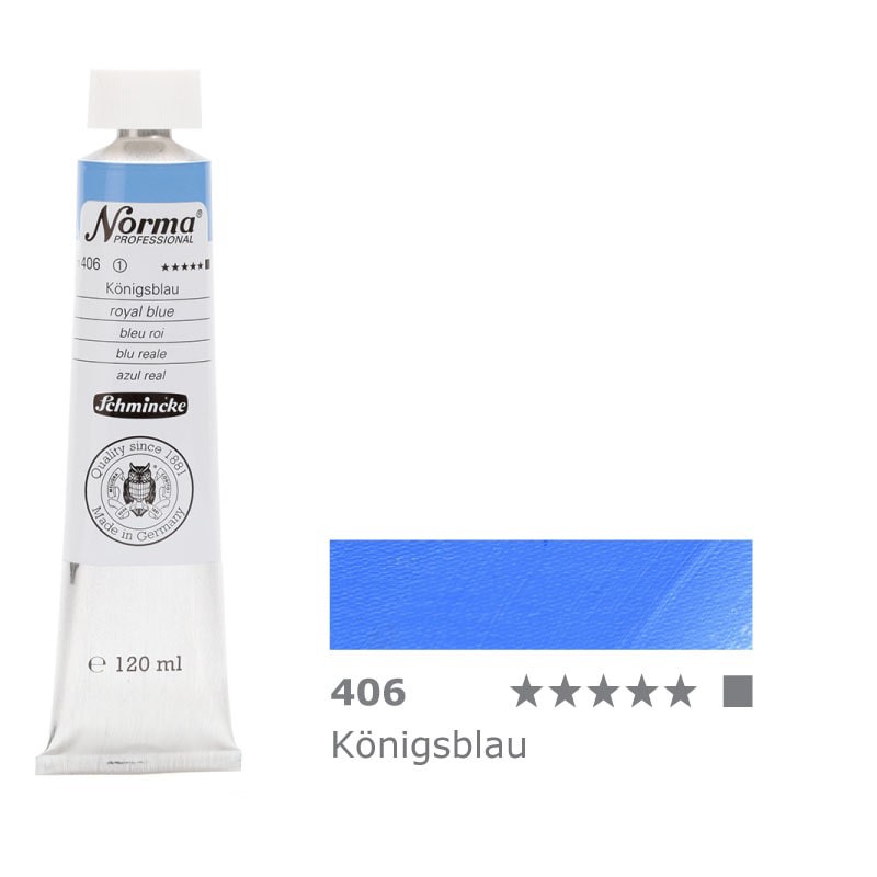 Farba olejna Schmincke Norma Professional 120 ml nr 406 Royal Blue - gart.pl